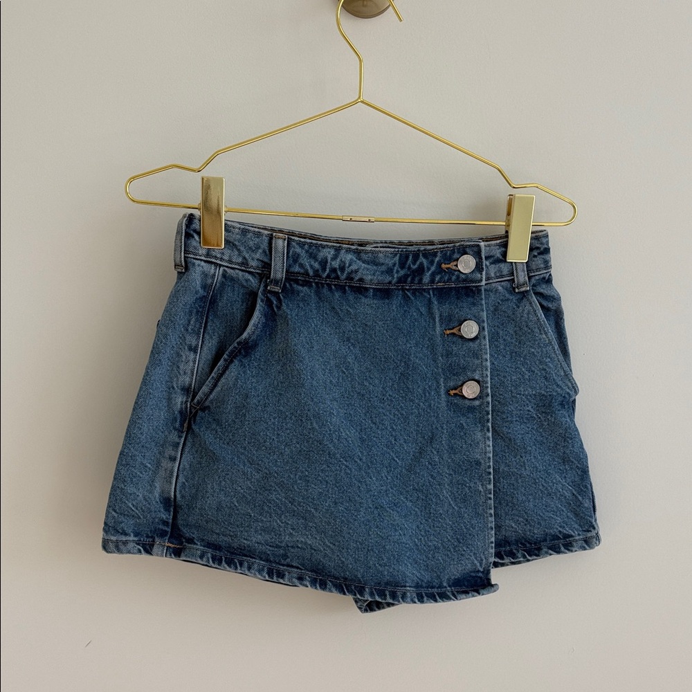Zara Denim Mini Skort
